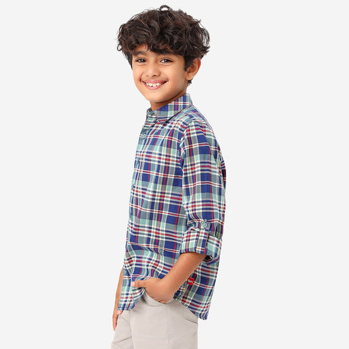 BONKIDS BOYS Checks Full Sleeves SHIRTS