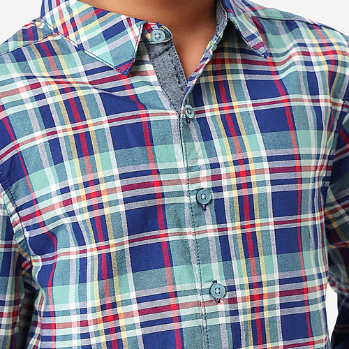 BONKIDS BOYS Checks Full Sleeves SHIRTS