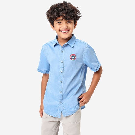 BONKIDS BOYS Captain America Half Sleeve SHIRTS