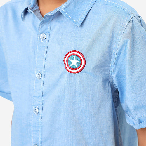 BONKIDS BOYS Captain America Half Sleeve SHIRTS