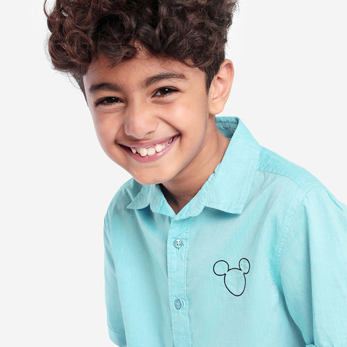 Boys Blue Halfsleeve Shirt