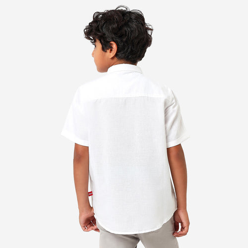 BONKIDS BOYS Mickey Embroidery Half Sleeve SHIRTS