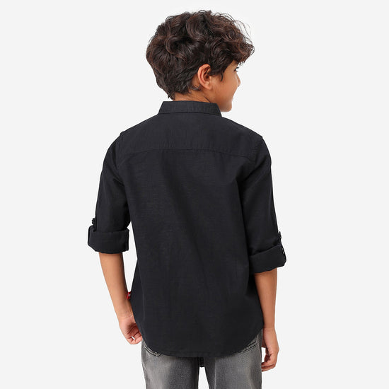 BONKIDS BOYS Avengers Embroidery Full Sleeve SHIRTS