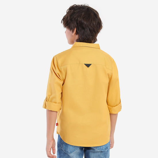 Boys Mustard Color Shirt