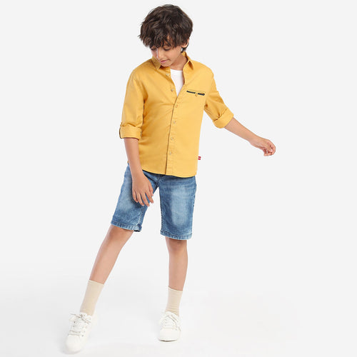 Boys Mustard Color Shirt