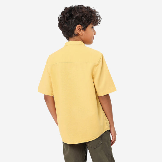 BONKIDS BOYS Yellow Half Sleeve SHIRTS