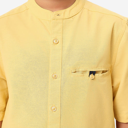 BONKIDS BOYS Yellow Half Sleeve SHIRTS