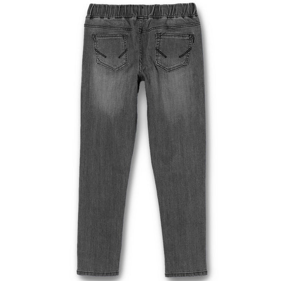 Boys Black Grey Regular Fit Jeans