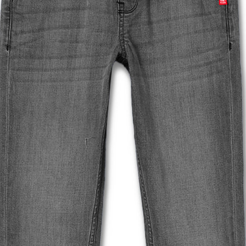 Boys Black Grey Regular Fit Jeans