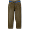 Boys Olive Jeans Jogger Fit