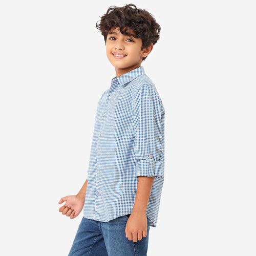 BONKIDS BOYS Checks Full Sleeve SHIRTS