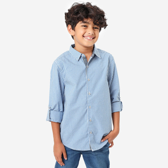 BONKIDS BOYS Checks Full Sleeve SHIRTS