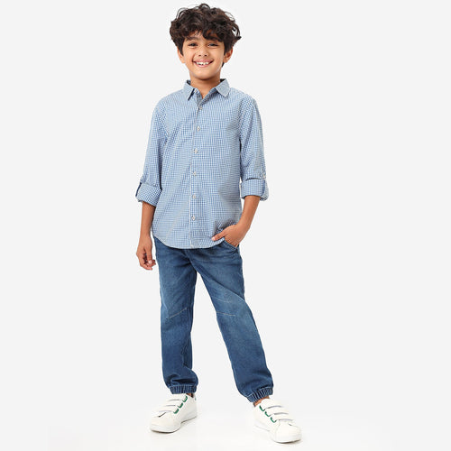 BONKIDS BOYS Checks Full Sleeve SHIRTS