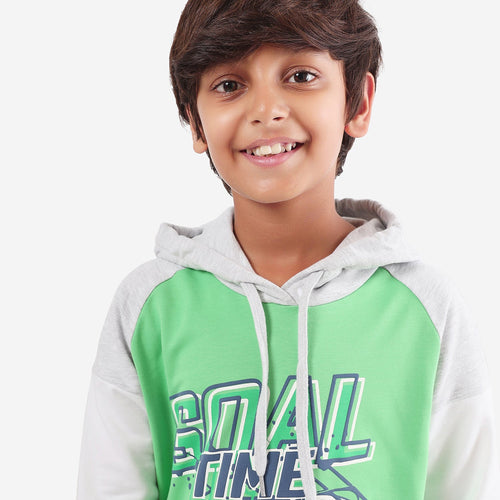The Goal Time Green Boys Hoodies