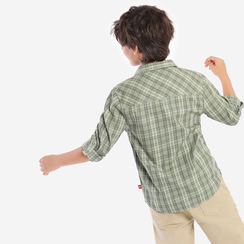 Boys Olive Color Shirt