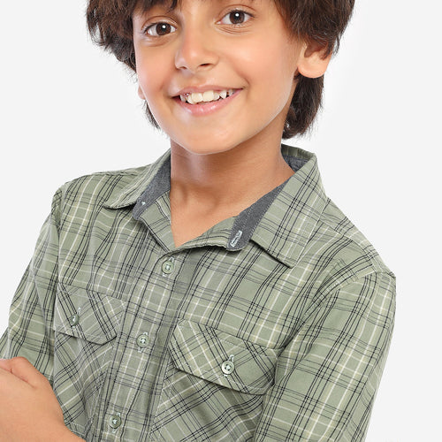 Boys Olive Color Shirt
