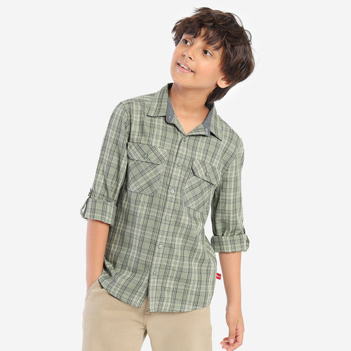 Boys Olive Color Shirt