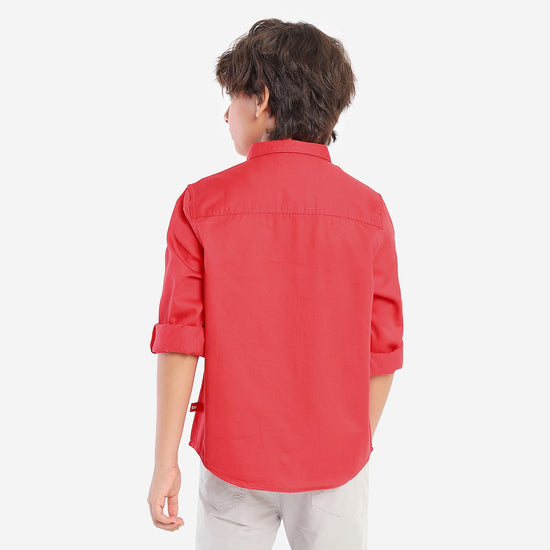 Boys Red Full Sleeve With Avengers Embroidery