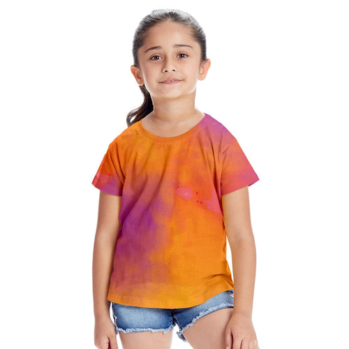 Orange Tie & Dye Matching Travel Tees For The Family