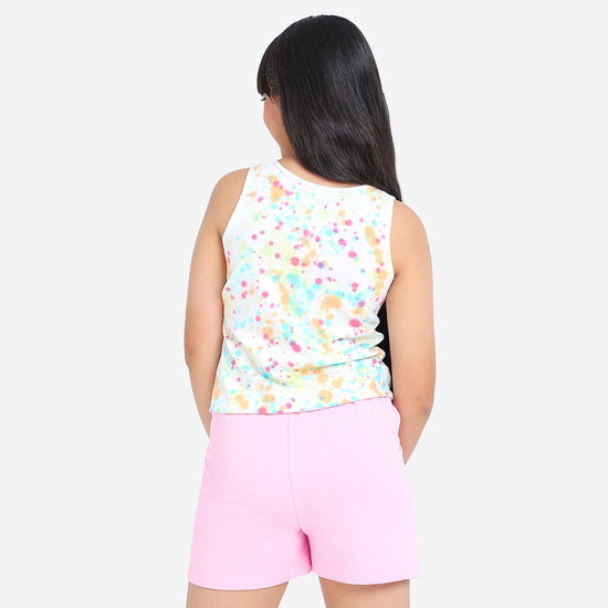 Pink Solid Girls Regular Shorts