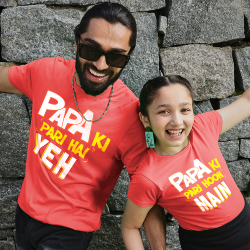 Papa Ki Pari Hoon Main Dad Daughter Tees BonOrganik