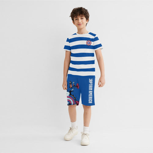 Avengers Blue Stripes Boys T-SHIRT