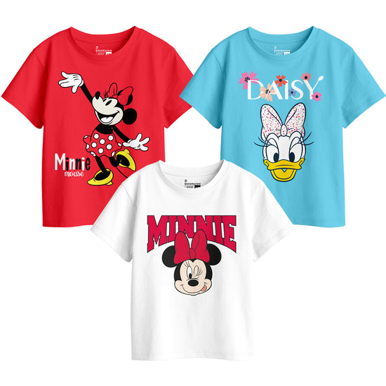 Girls Graphic Printed Combo Tees