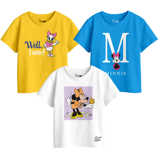 Girls Graphic Printed Combo Tees