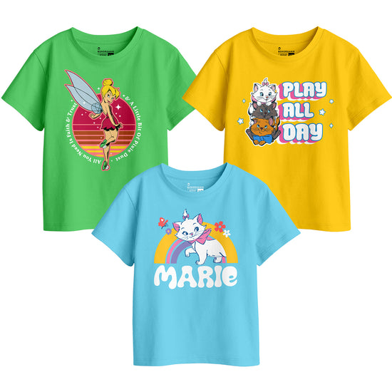 Girls Graphic Printed Combo Tees