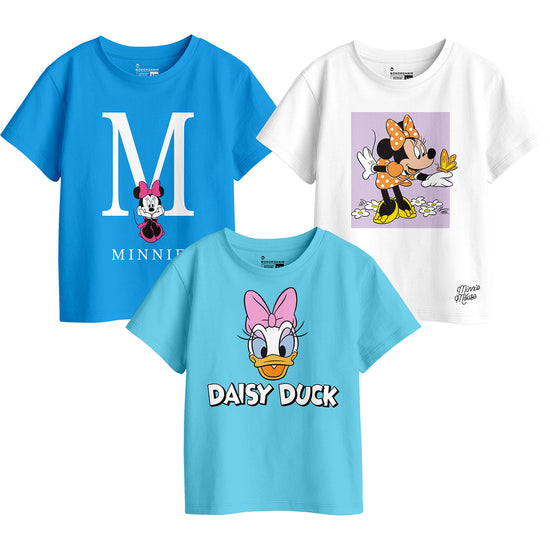 Girls Graphic Printed Combo Tees