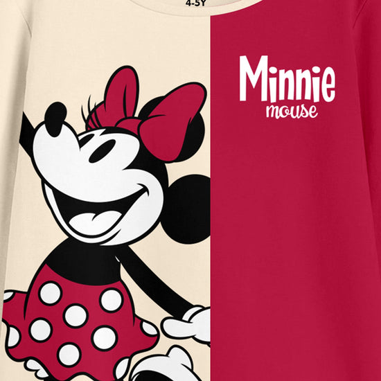 Girls Mini Mouse Printed Full Sleeve tshirt