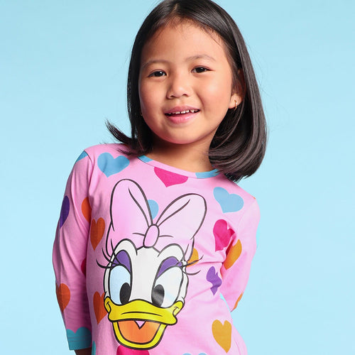 Daisy Duck Printed Girls Dress