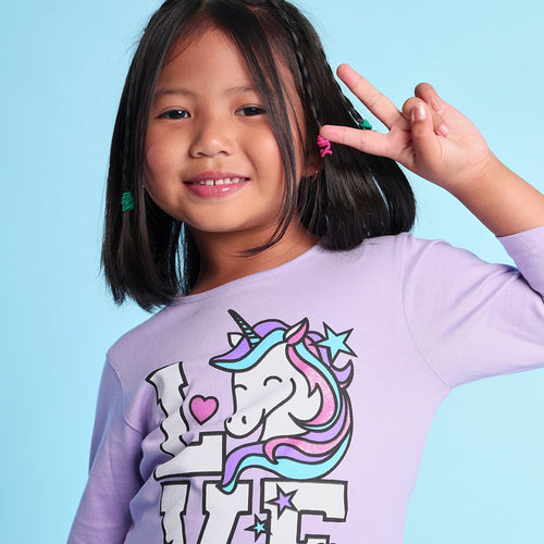 Love Printed Girls Dress