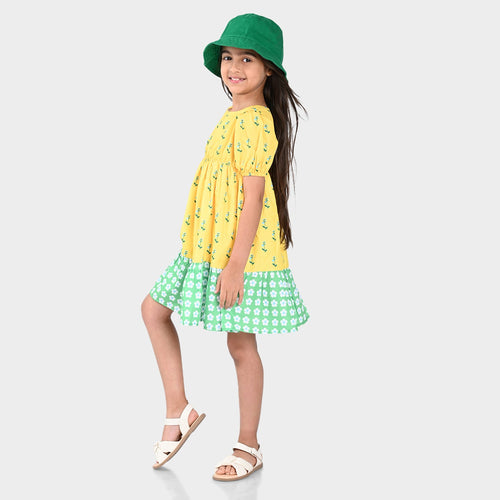 Girls Dress Yellow