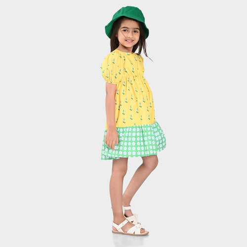 Girls Dress Yellow