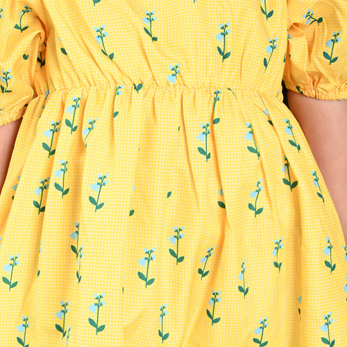Girls Dress Yellow