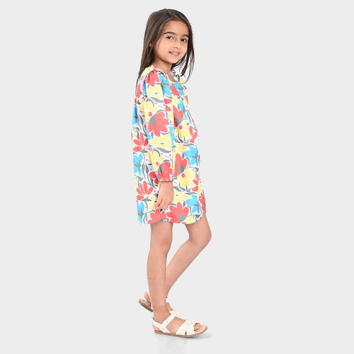 Girls Dress Multi Color