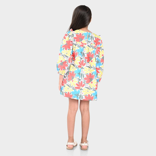 Girls Dress Multi Color