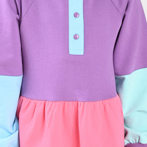 Girls Cotton Multi Color Dress