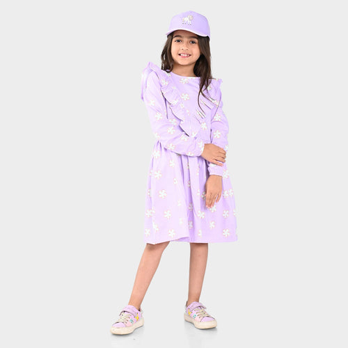 Girls Cotton Raffel Style Dress