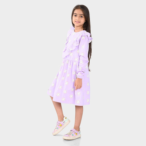 Girls Cotton Raffel Style Dress