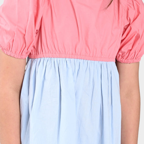 Girls Dress Tri Color