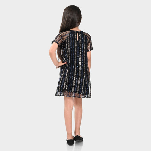 Girls Sequence Party Wear Dress