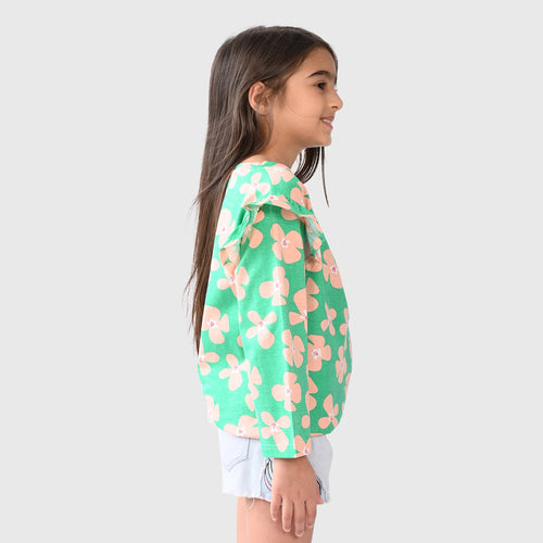 Girls Puf Sleeve Tshirt