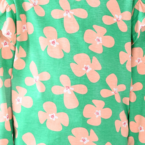 Girls Puf Sleeve Tshirt