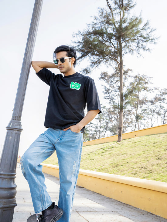 Mens Generic Oversize - Front and back Print Tshirt BON12061