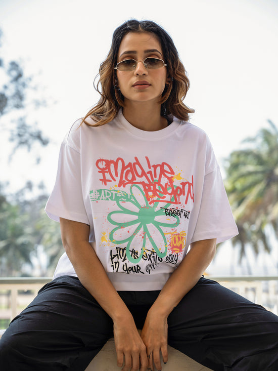 Women Generic Oversize Front Print Tshirt BON12136