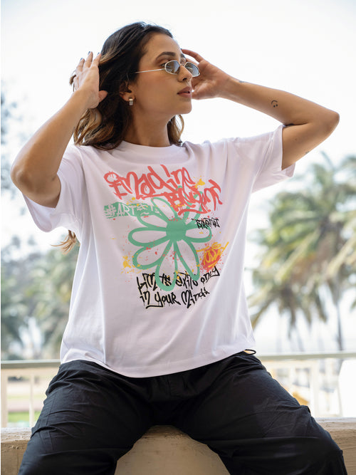 Women Generic Oversize Front Print Tshirt BON12136