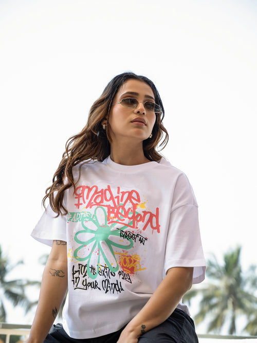 Women Generic Oversize Front Print Tshirt BON12136