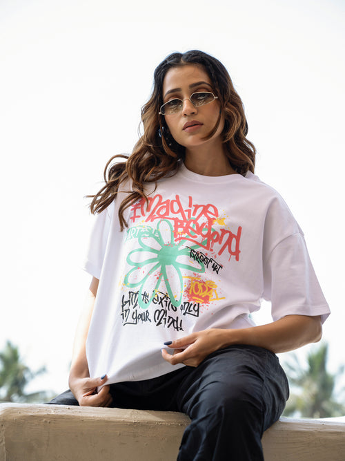 Women Generic Oversize Front Print Tshirt BON12136